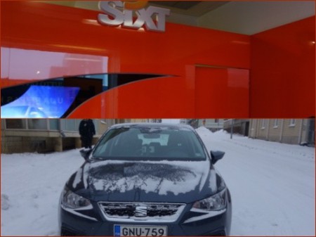 145 Pickup "Seat Ibiza" at Sixt Oulu, She came from mediterranean